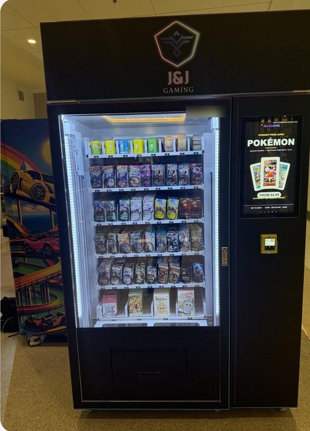 J&J collectibles machine, live at a casino outlet